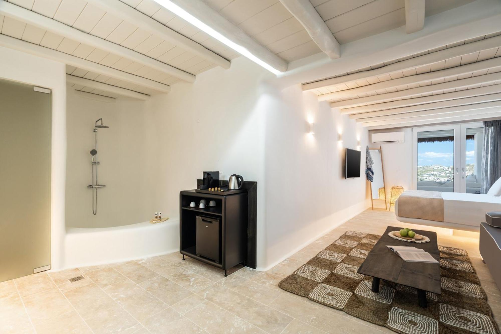 White Stone Mykonos Hotell Agios Ioannis Diakoftis Eksteriør bilde